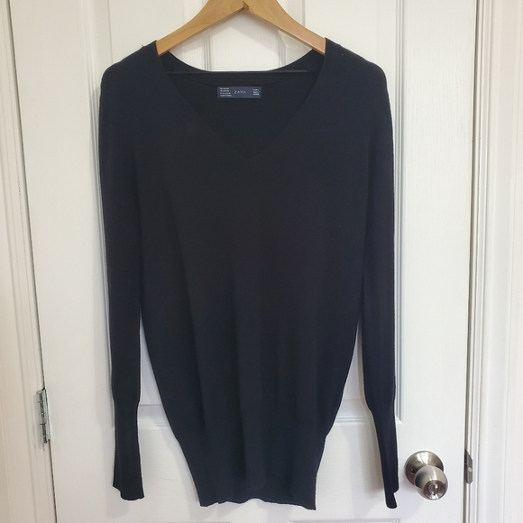 Zara V Neck Long Sweater
